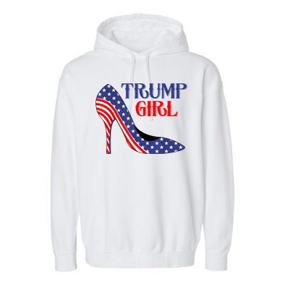 Yes I'm A Trump Girl Get Over It Women Design Garment-Dyed Fleece Hoodie
