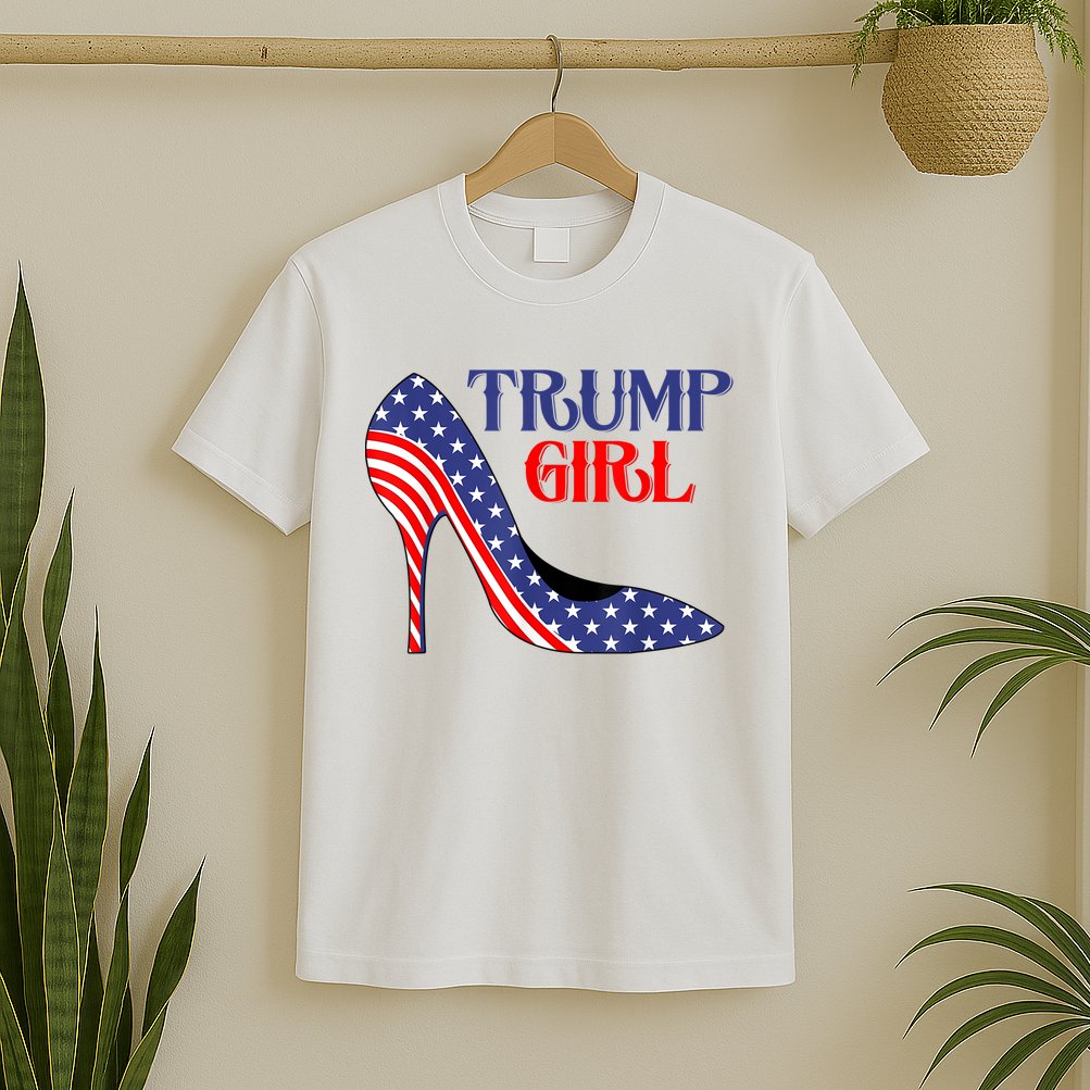Yes I'm A Trump Girl Get Over It Women Design T-Shirt