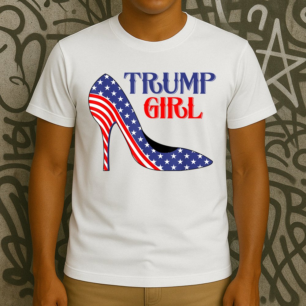Yes I'm A Trump Girl Get Over It Women Design T-Shirt