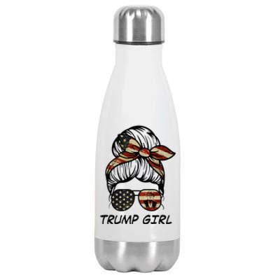 Yes Im A Trump Girl Get Over It Trump 2024 Election Gifts Stainless Steel Insulated Water Bottle