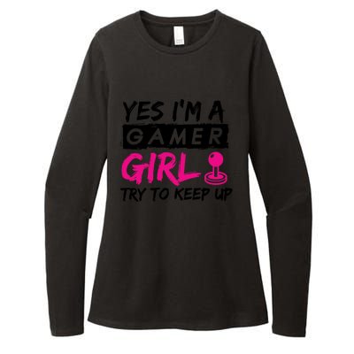 Yes IM A Gamer Gaming Gift Womens CVC Long Sleeve Shirt