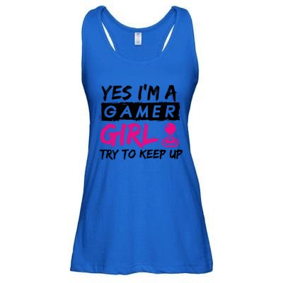 Yes IM A Gamer Gaming Gift Ladies Essential Flowy Tank