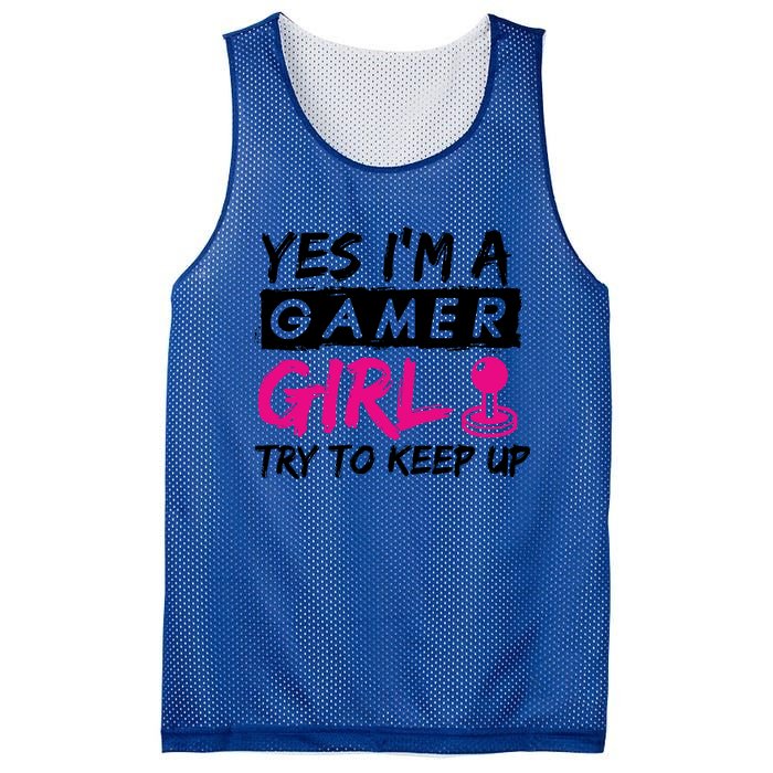 Yes IM A Gamer Gaming Gift Mesh Reversible Basketball Jersey Tank