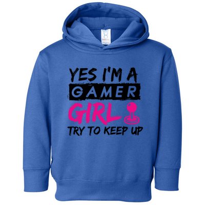 Yes IM A Gamer Gaming Gift Toddler Hoodie