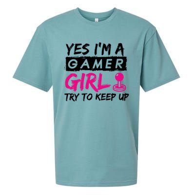 Yes IM A Gamer Gaming Gift Sueded Cloud Jersey T-Shirt