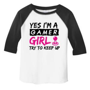 Yes IM A Gamer Gaming Gift Toddler Fine Jersey T-Shirt