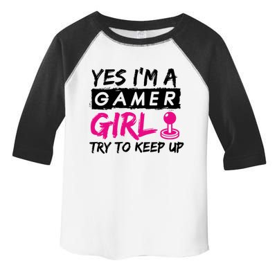 Yes IM A Gamer Gaming Gift Toddler Fine Jersey T-Shirt