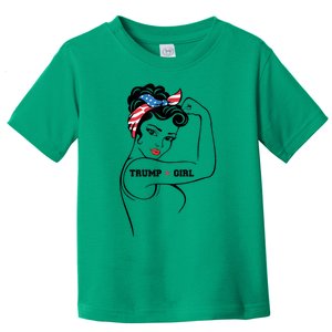 Yes Im A Trump Girl Get Over It Trump 2024 Election Gifts Toddler T-Shirt