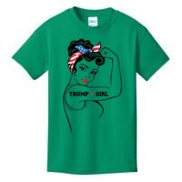 Yes Im A Trump Girl Get Over It Trump 2024 Election Gifts Kids T-Shirt