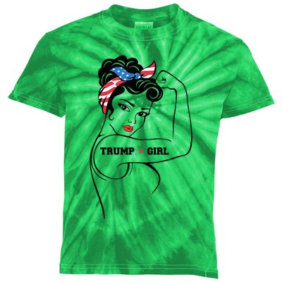 Yes Im A Trump Girl Get Over It Trump 2024 Election Gifts Kids Tie-Dye T-Shirt