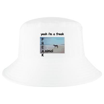 Yeah Im A Freak Animal Funny Horse Cool Comfort Performance Bucket Hat