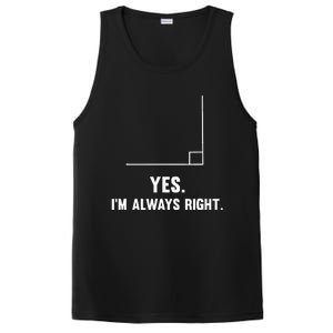 Yes IM Always Right Funny Math Puns For Teachers PosiCharge Competitor Tank