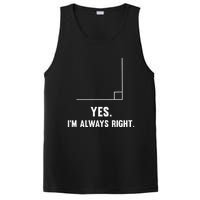 Yes IM Always Right Funny Math Puns For Teachers PosiCharge Competitor Tank