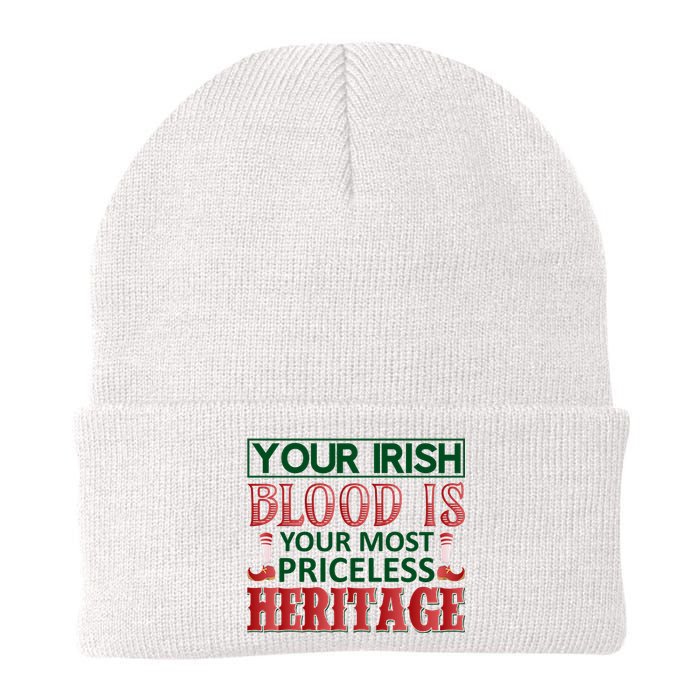 Your Irish Blood Is Your Most Pricless Heritage Knit Cap Winter Beanie