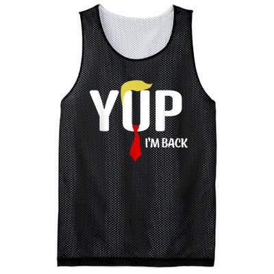 Yup IM Back Vintage Usa For Funny Trump 2024 Election Mesh Reversible Basketball Jersey Tank