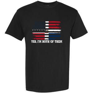 Yes Im Both Of Them American Dominican Republic Flag Meaningful Gift Garment-Dyed Heavyweight T-Shirt