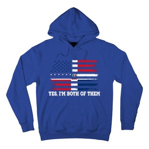 Yes Im Both Of Them American Dominican Republic Flag Meaningful Gift Hoodie