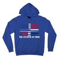 Yes Im Both Of Them American Dominican Republic Flag Meaningful Gift Hoodie