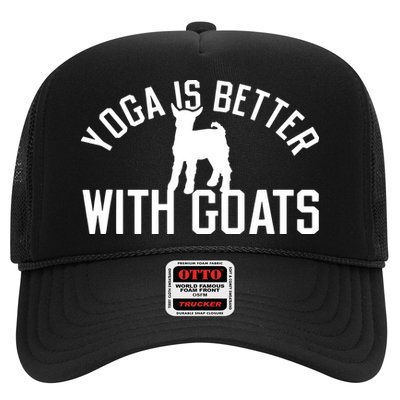 Yoga Is Better With Goats Funny Goat Yoga Trucker Hat