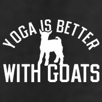 Yoga Is Better With Goats Funny Goat Yoga Golf Towel