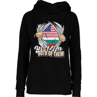 Yes! IM Both Of Them Dual Citizenship Bulgaria Womens Funnel Neck Pullover Hood