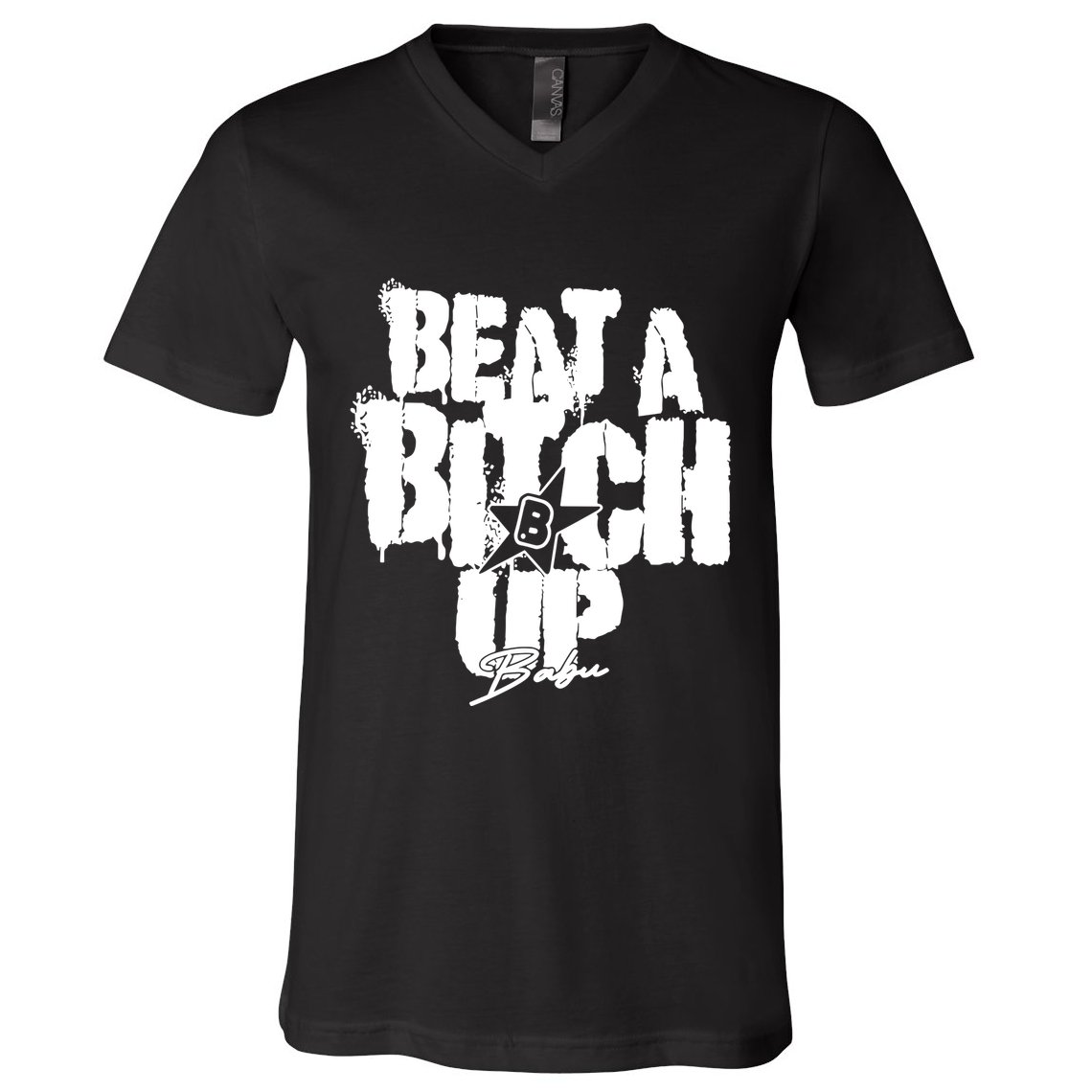 Yaevorikreationz Ivori Babu Beat A Bitch Up V-Neck T-Shirt