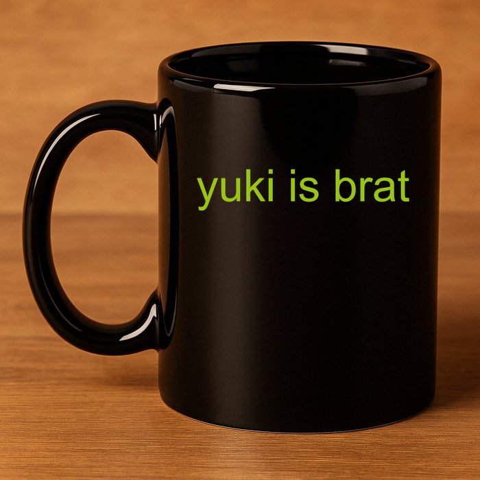 Yuki Is Brat Limited 11oz C Handle Ceramic Mug