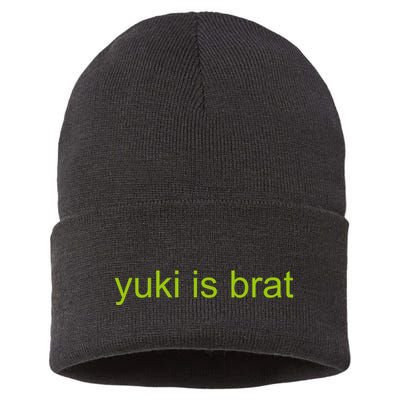 Yuki Is Brat Limited Sustainable Knit Beanie
