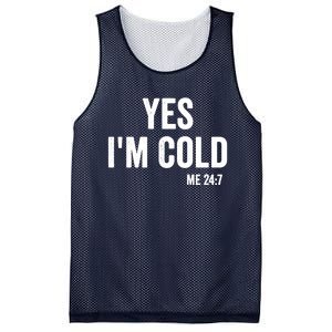 Yes Im Cold Me 24 7 Mesh Reversible Basketball Jersey Tank