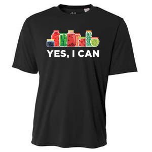 Yes I Can Funny Canning Food Gift Idea Trending Cooling Performance Crew T-Shirt