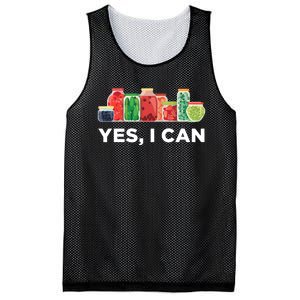 Yes I Can Funny Canning Food Gift Idea Trending Mesh Reversible Basketball Jersey Tank