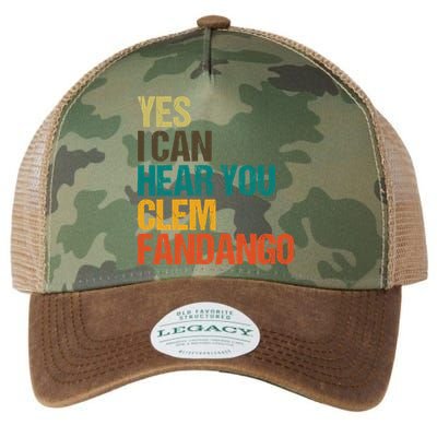 Yes I Can Hear You Clem Fandango Retro Vintage Legacy Tie Dye Trucker Hat
