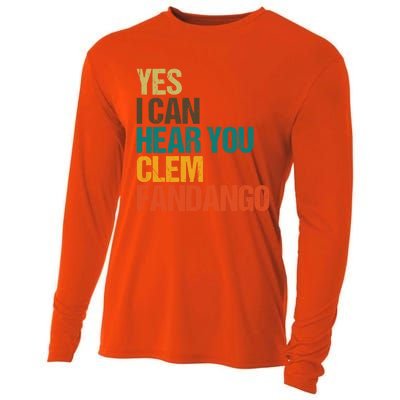 Yes I Can Hear You Clem Fandango Retro Vintage Cooling Performance Long Sleeve Crew