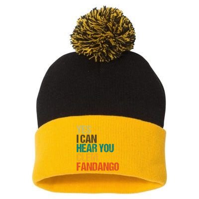 Yes I Can Hear You Clem Fandango Retro Vintage Pom Pom 12in Knit Beanie