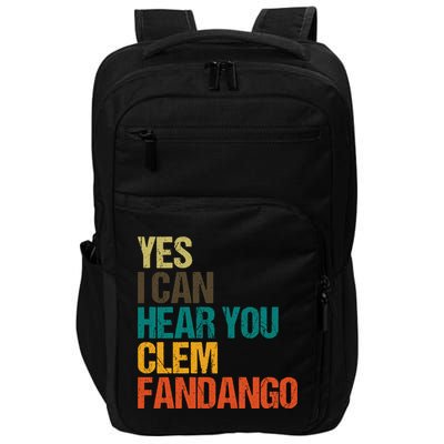 Yes I Can Hear You Clem Fandango Retro Vintage Impact Tech Backpack