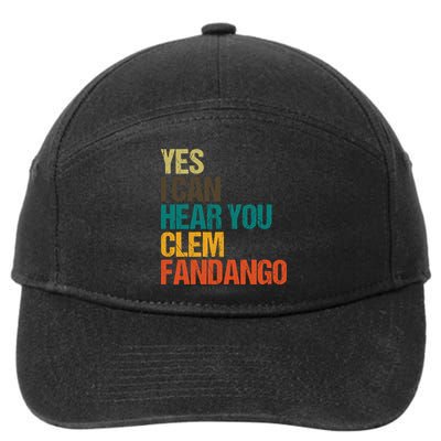 Yes I Can Hear You Clem Fandango Retro Vintage 7-Panel Snapback Hat