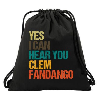 Yes I Can Hear You Clem Fandango Retro Vintage Drawstring Bag