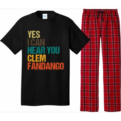 Yes I Can Hear You Clem Fandango Retro Vintage Pajama Set