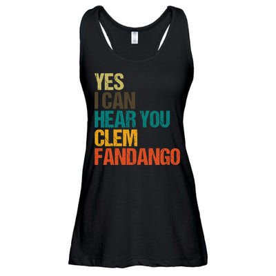 Yes I Can Hear You Clem Fandango Retro Vintage Ladies Essential Flowy Tank