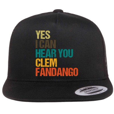 Yes I Can Hear You Clem Fandango Retro Vintage Flatbill Hat