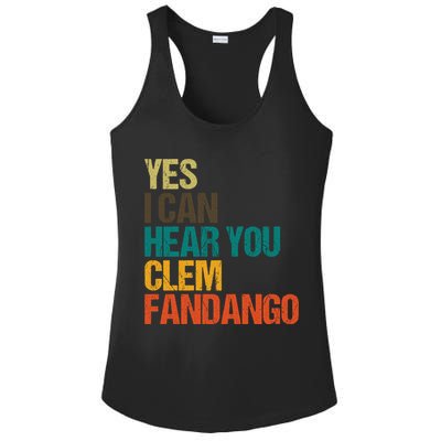 Yes I Can Hear You Clem Fandango Retro Vintage Ladies PosiCharge Competitor Racerback Tank