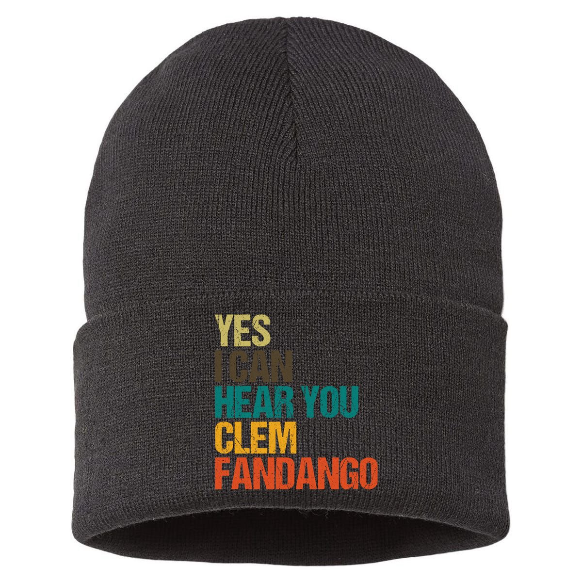 Yes I Can Hear You Clem Fandango Retro Vintage Sustainable Knit Beanie