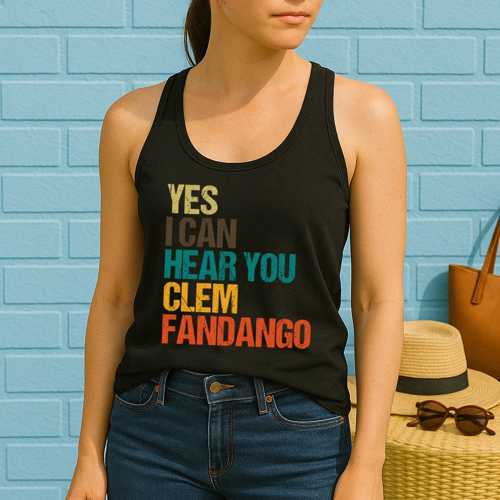Yes I Can Hear You Clem Fandango Retro Vintage Womens Tank Top