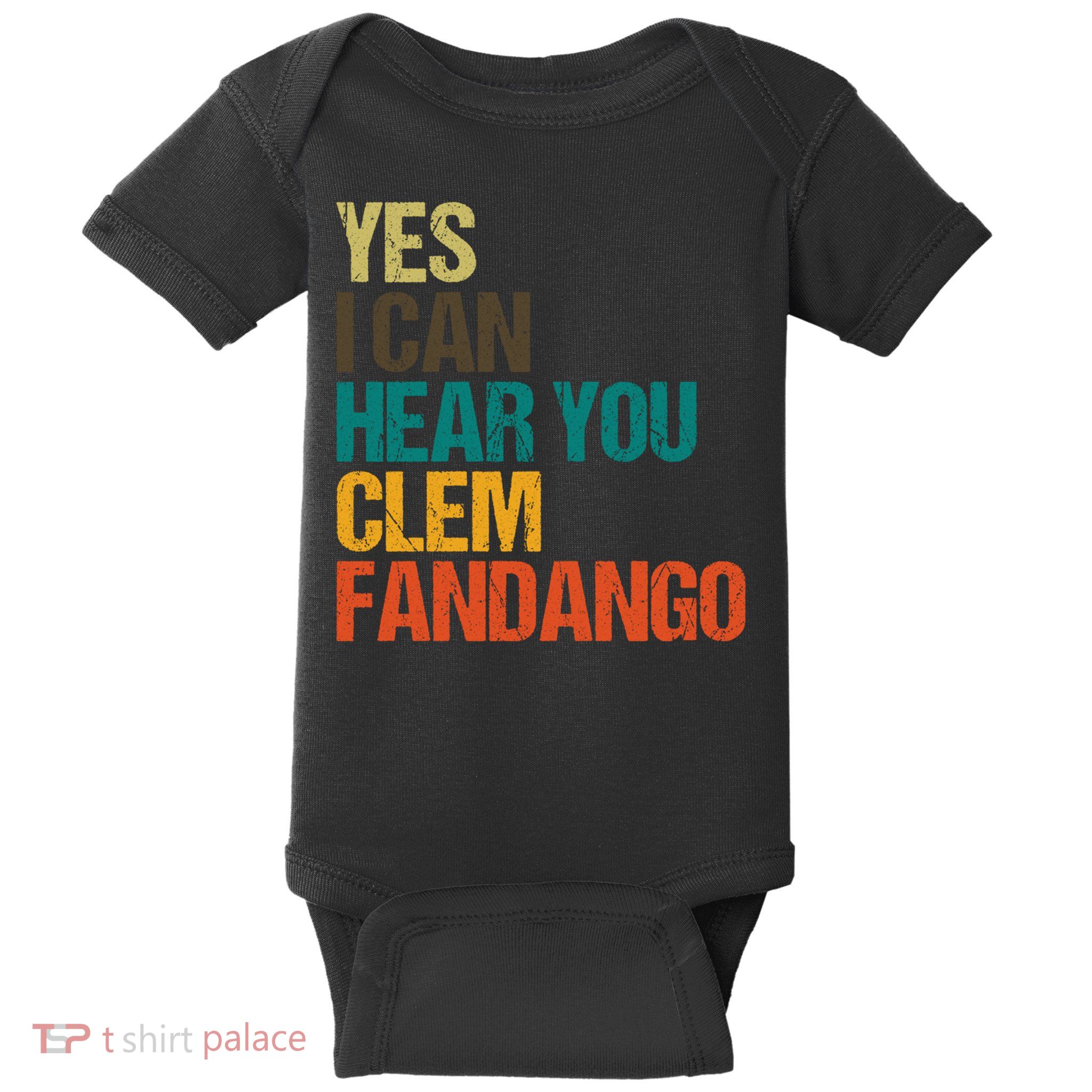 Yes I Can Hear You Clem Fandango Retro Vintage Baby Bodysuit