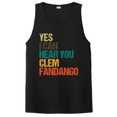 Yes I Can Hear You Clem Fandango Retro Vintage PosiCharge Competitor Tank