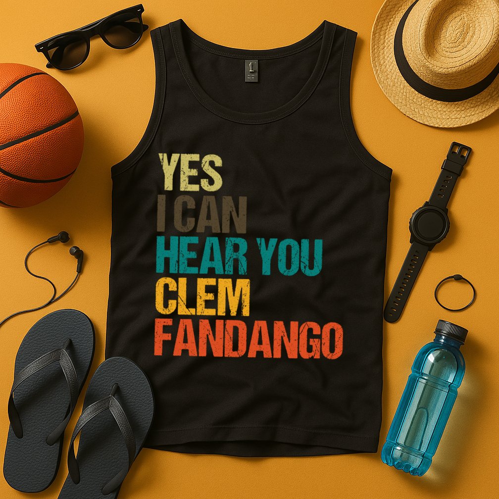 Yes I Can Hear You Clem Fandango Retro Vintage Tank Top