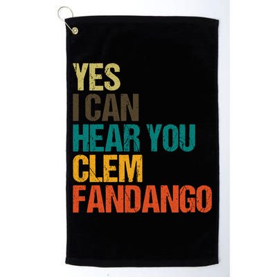 Yes I Can Hear You Clem Fandango Retro Vintage Golf Towel