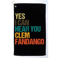 Yes I Can Hear You Clem Fandango Retro Vintage Golf Towel
