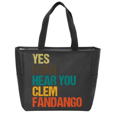 Yes I Can Hear You Clem Fandango Retro Vintage Zip Tote Bag