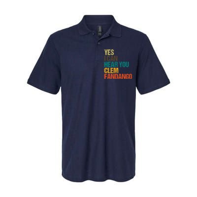 Yes I Can Hear You Clem Fandango Retro Vintage Softstyle Adult Sport Polo